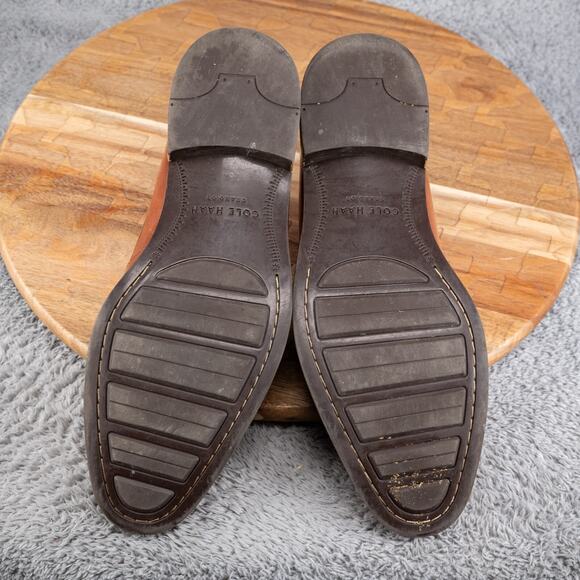 COLE HAAN GRAND OS LENOX HILL VENETIAN LEATHER LOAFER SHOES C11626 TAN MENS 7 M - Picture 7 of 7